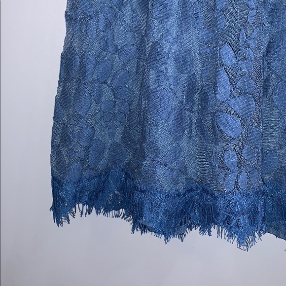 Lauren Conrad Lace Mini Dress Blue Size 2 - Picture 5 of 5